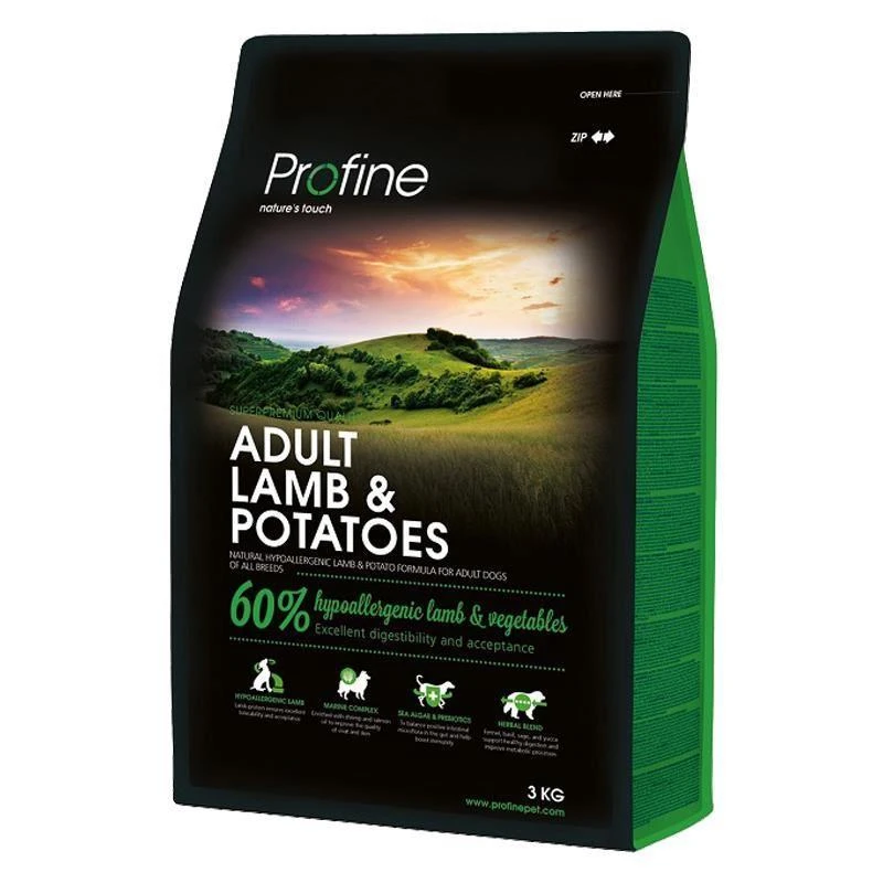 3 Kg Profine Adult Lamb Potatoes Kuzu Etli Ve Patatesli Yetişkin Köpek Maması