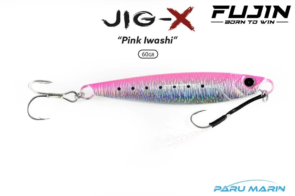 Fujin Jig-x 60gr. Shore Jigging - Jig Yem Pink Iwashi