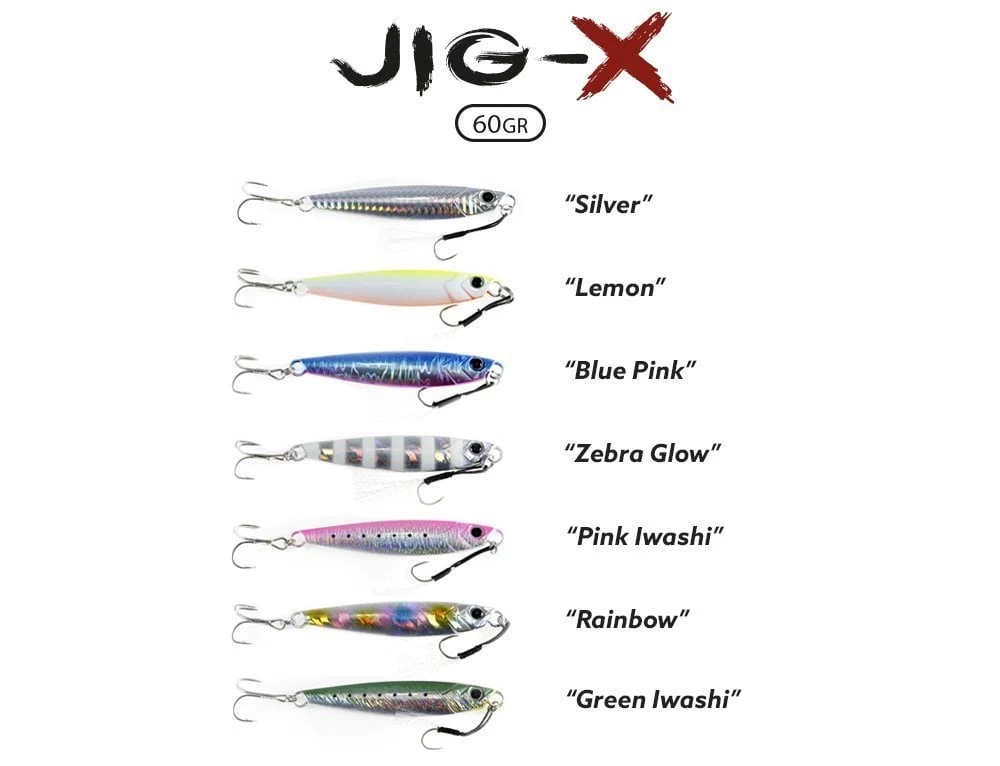 Fujin Jig-x 60gr. Shore Jigging - Jig Yem Pink Iwashi