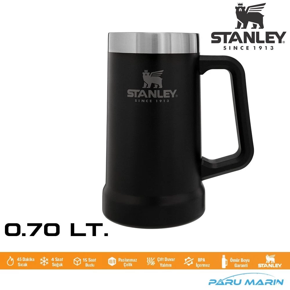 Stanley Adventure Vakumlu Termos Bardak 0.70lt. Sİyah