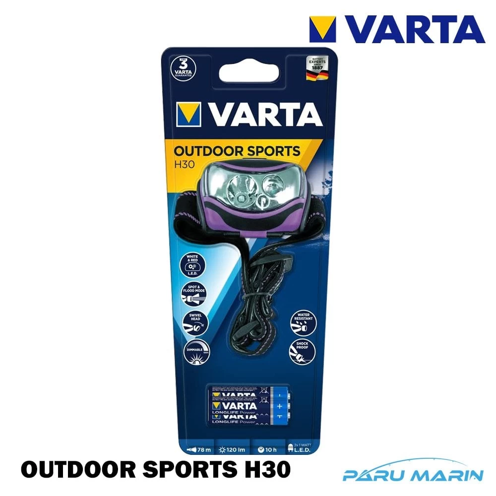 Varta Outdoor Sports H30 Led Kafa Feneri