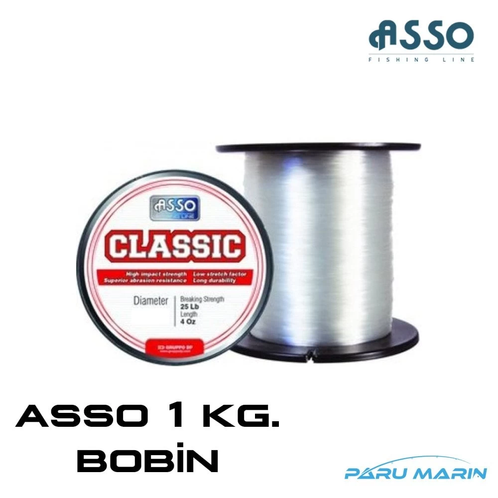 Asso Classic 1 Kg. Bobin Monofilament Misina