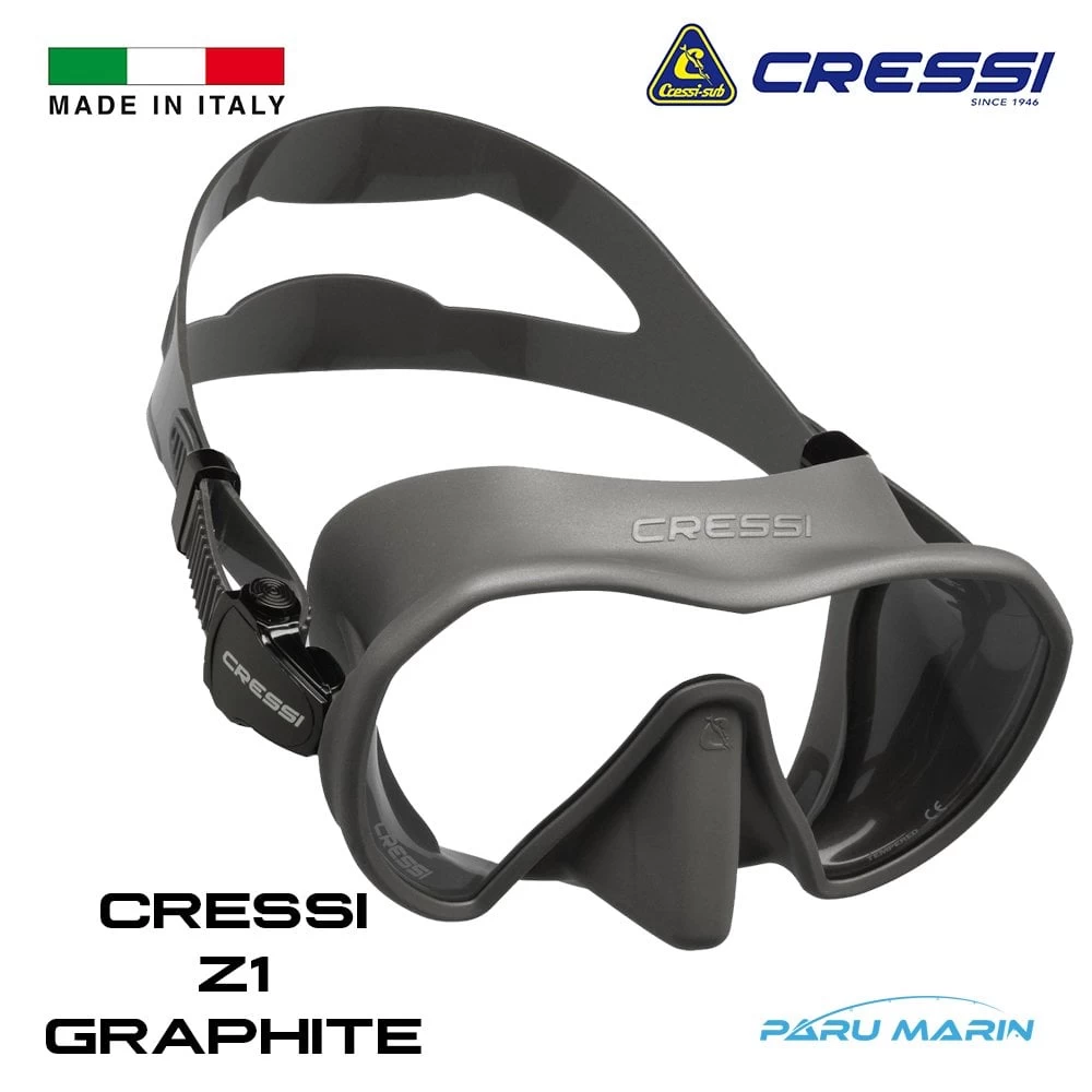 Cressi Z1 Dalış Maskesi Graphite Titanium