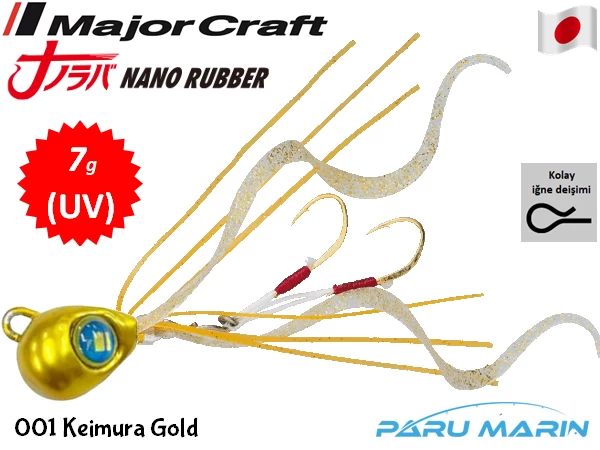 Major Craft Nano Rubber 7gr. 001 Keimura Gold Uv