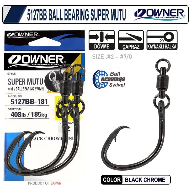 Owner 5127bb Super Mutu 7/0 Bilyalı Fırdöndülü Big Game İğne