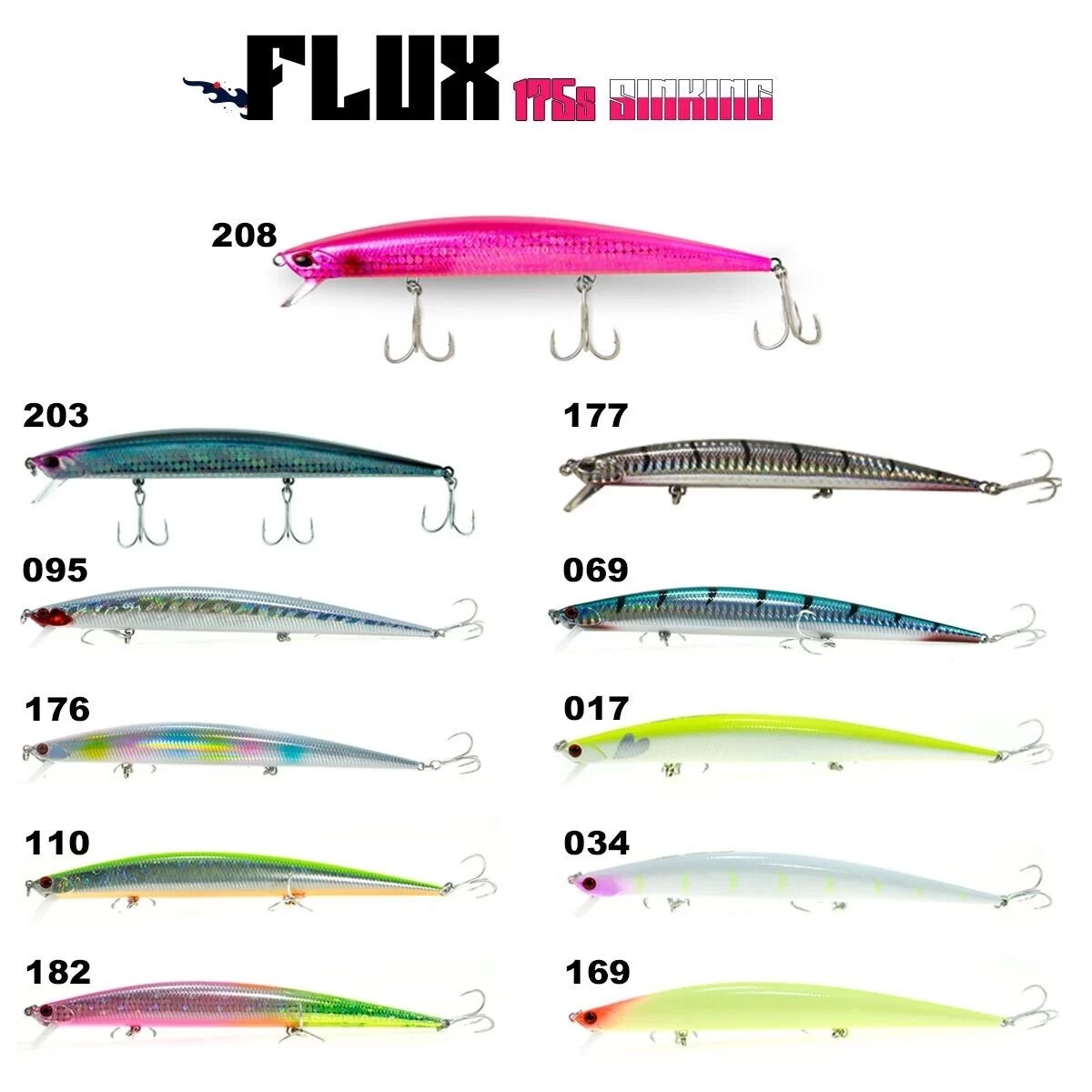 Fujin Flux 175mm 29gr. Sinking Maket Balık