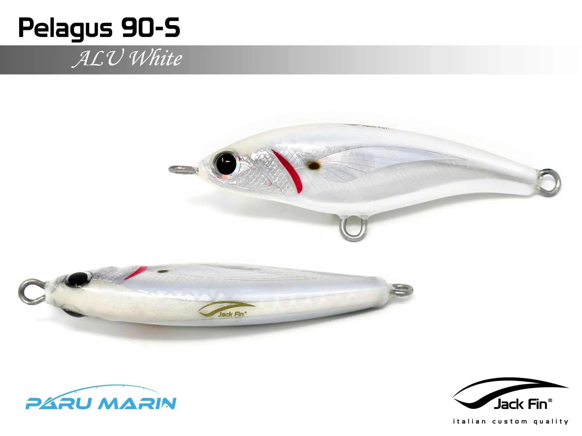 Jack Fin Pelagus 90-s Sahte Yem Alu White