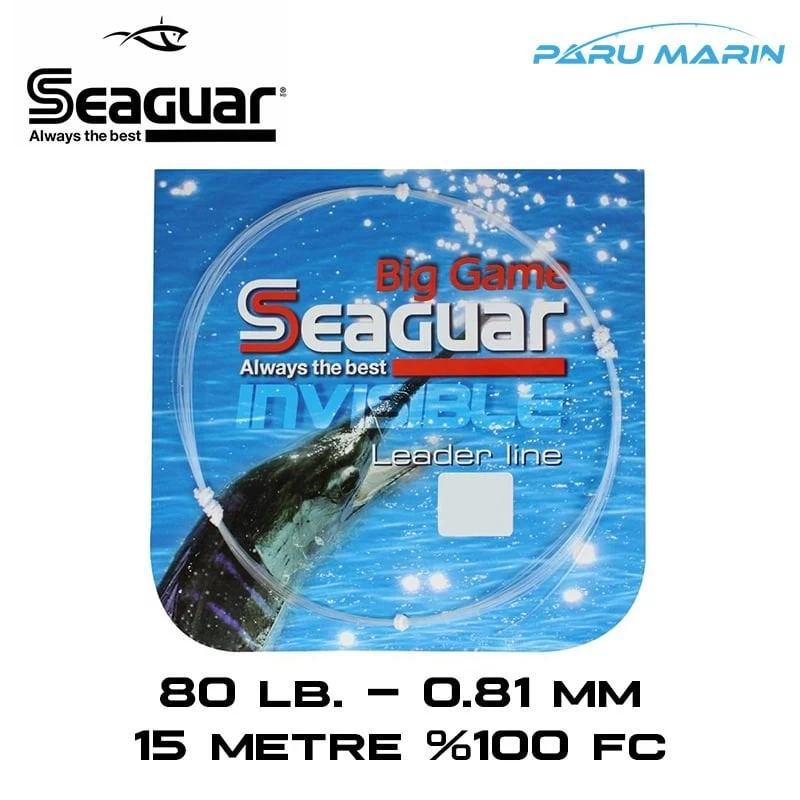 Seaguar Big Game Lider Misina, 80lb. 0.81mm, 15mt. %100 Fc