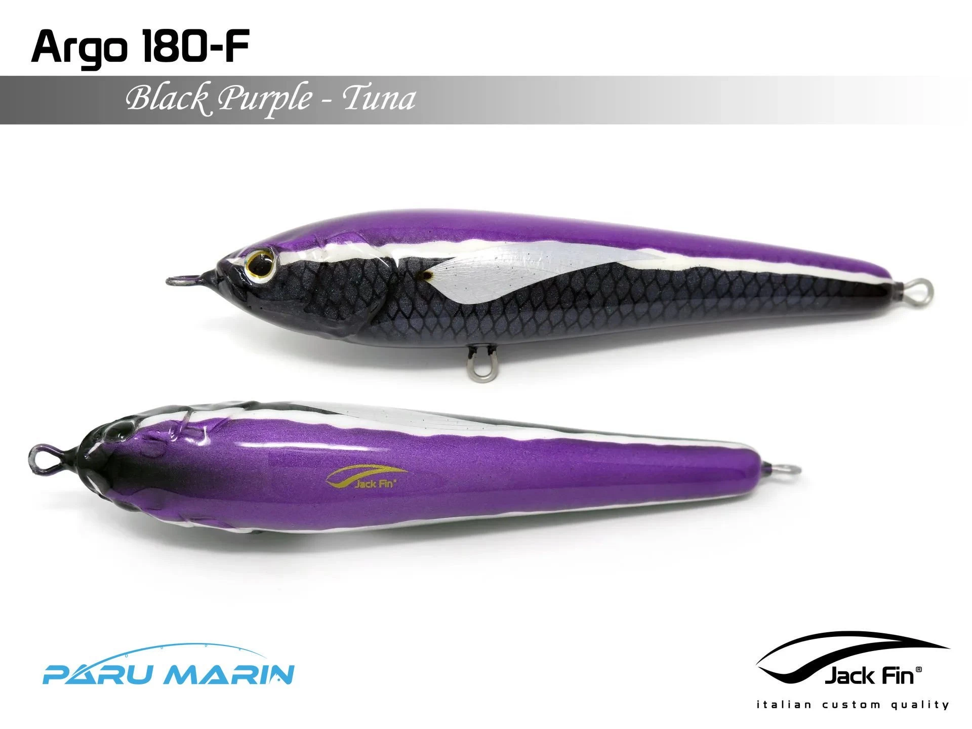 Jack Fin Argo 180-f Sahte Yem Black Purple Tuna
