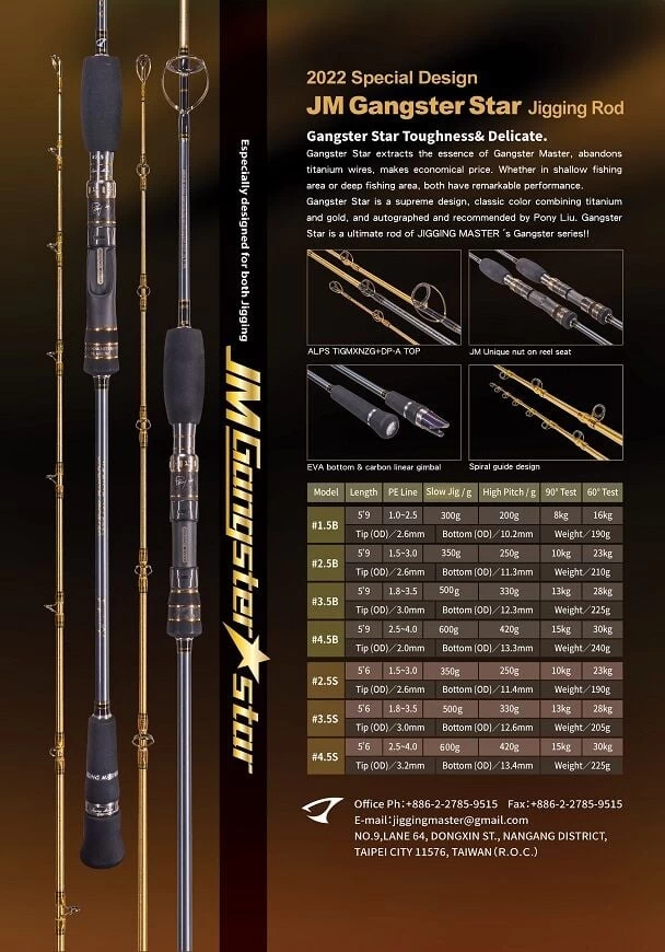 Jigging Master Gangster Star #4.5/b 175cm 420-600gr. Tetikli Spiral Kamış
