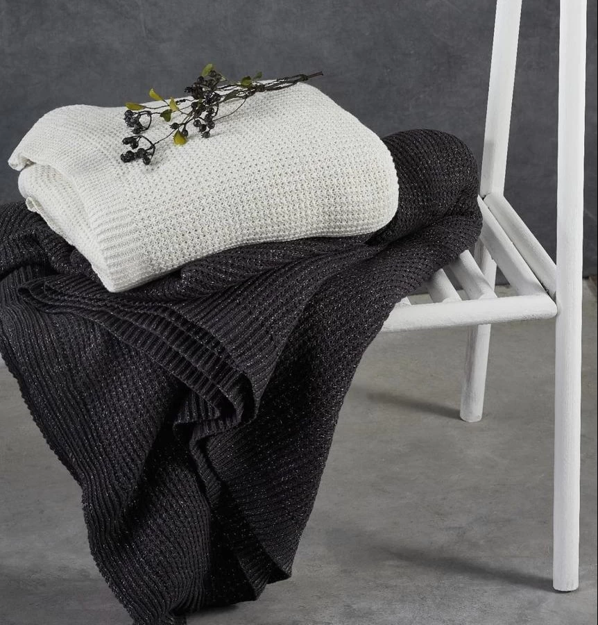 Ecocotton Sedef Gold Sİmlİ ÖrgÜ Battanİye 220*240 Çİft KİŞİlİk