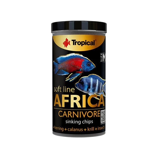 Tropical Softline Africa Africa Balıkları Için Yumuşak Taneli Balık Yemi Medium 250 Ml 130 Gr