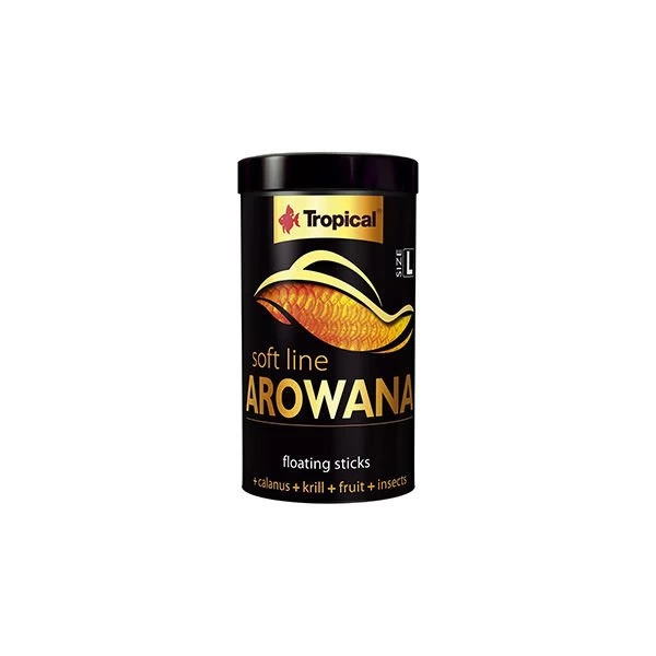 Tropical Softline Arowana Genç Arowanalar Için Renk Kuvvetlendirici Balık Yemi Large 250 Ml 80 Gr