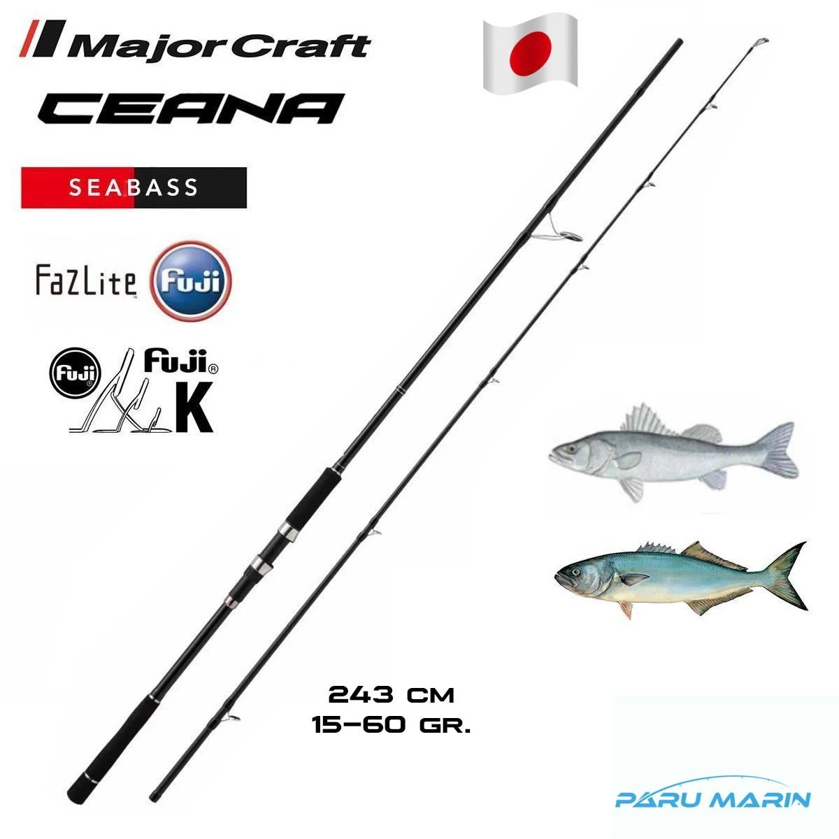 Major Craft Ceana Cns-802h 243cm 15-60gr Spin Kamış