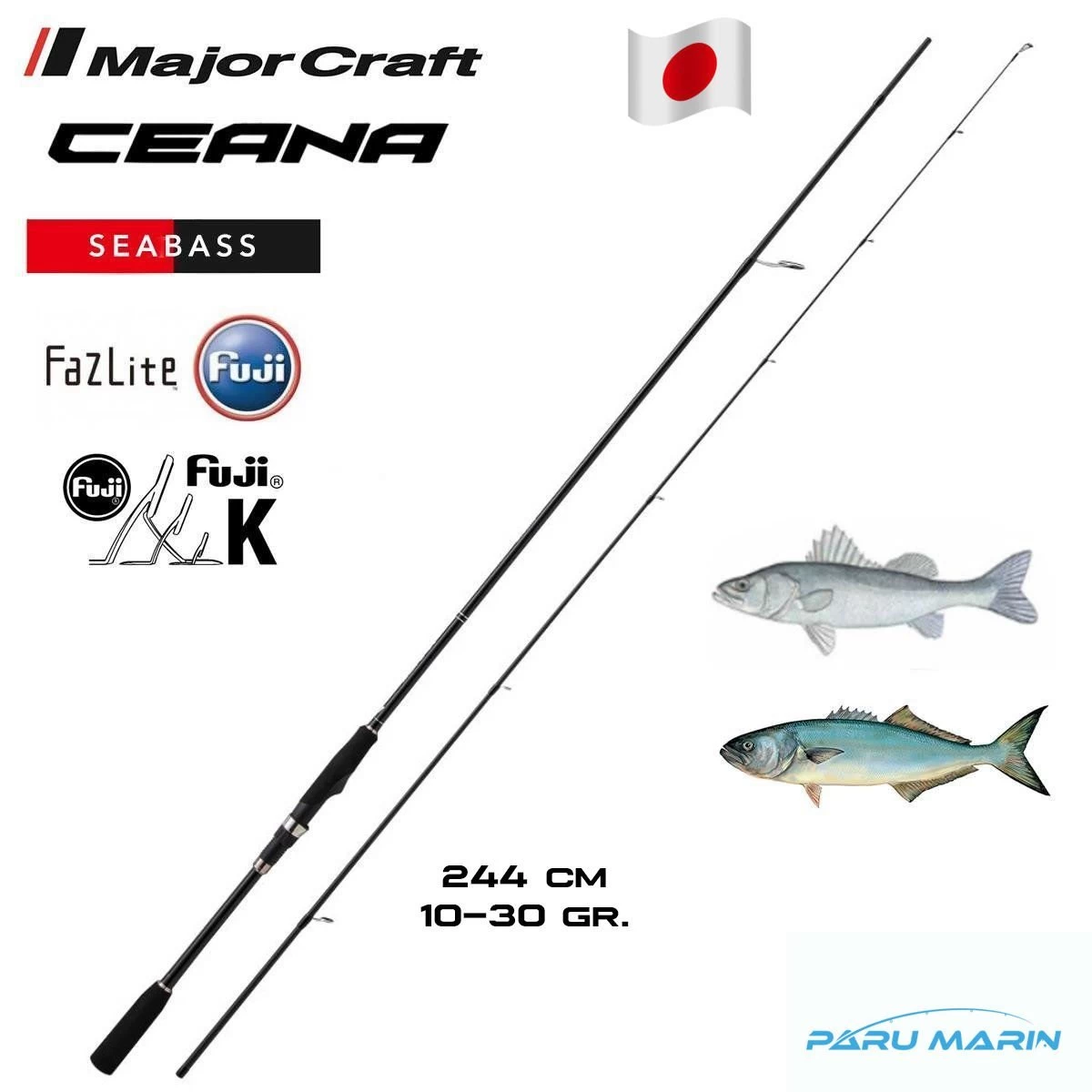 Major Craft Ceana Cnss-802ml 244cm 10-30gr Spin Kamış