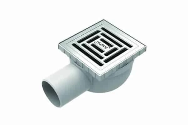 Hüppe Master X Yalıtımsız 10x10 Paslanmaz Çelik Izgaralı Yer Sifonu