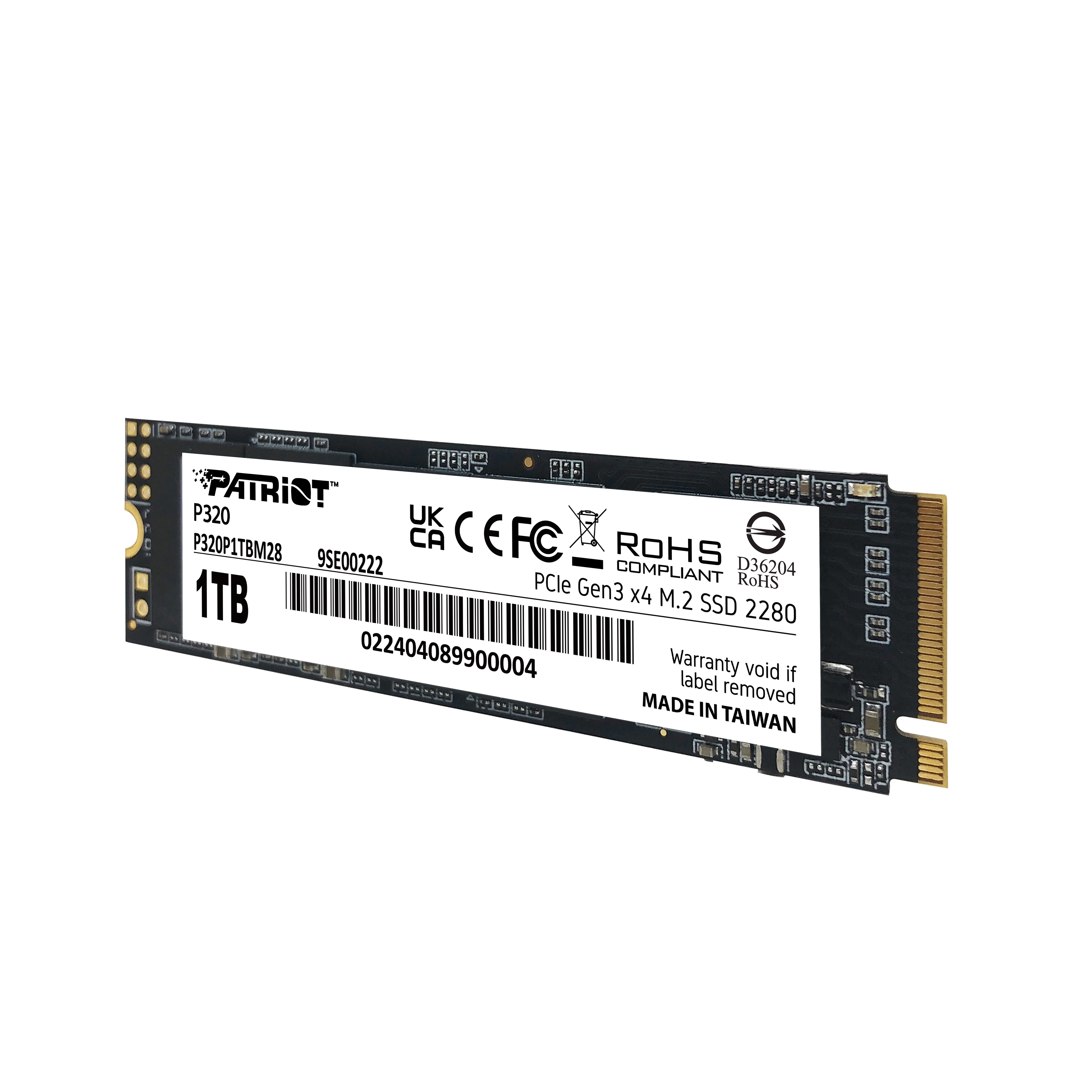 Patriot P320 1tb 3000/2200mb/s Nvme M.2 Ssd Disk (p320p1tbm28)