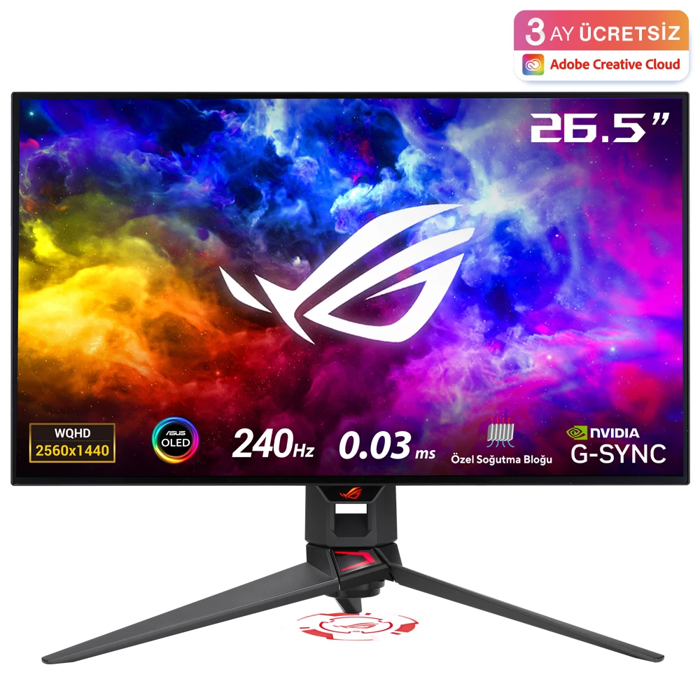 26.5 Asus Rog Swift Pg27aqdm 0.03ms 240hz Oled
