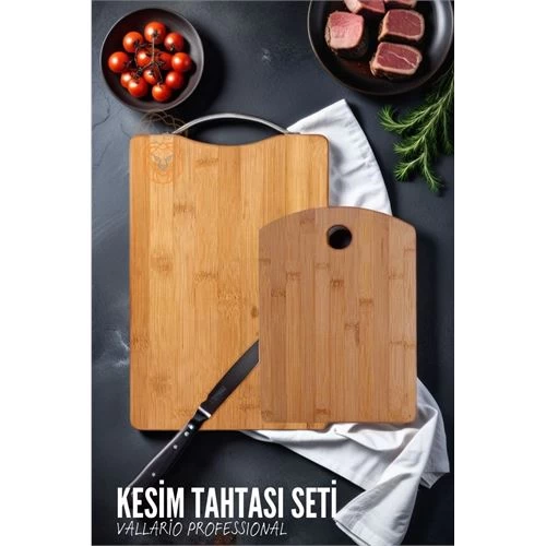 Modacar Kesme Tahtası 2 Li Set Vallario Professional