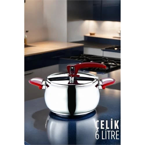 Modacar Düdüklü Tencere 6 Litre Flavia Design