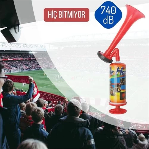 Modacar 4 Adet Futbol Tekne Kamp Yüksek Desibel El Kornası  Toptan Paket