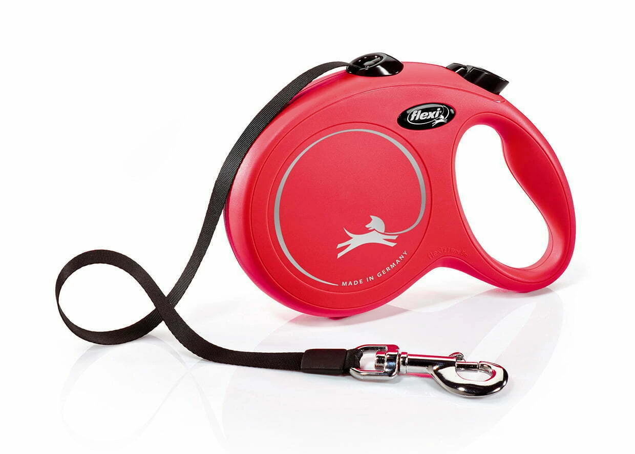 Flexi New Classic Medıum 5 Mt Pembe Şerit Köpek Tasması