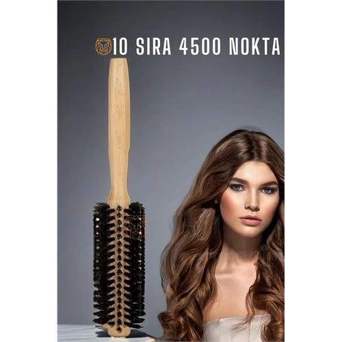 Modacar 4 Adet Yanmaz Fön Ve Tarama Fırçası Ahşap Bassines Design 716293 Toptan Paket