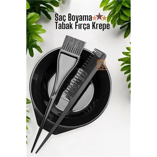 Modacar 4 Adet Saç Boyama Tabak Fırça Krepe Tarak Seti 715725 Toptan Paket