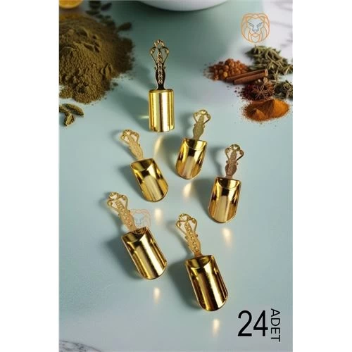 Modacar 24 Adet Baharat Ölçü Kaşığı Seti Vintage El Yapımı 715869 Toptan Paket