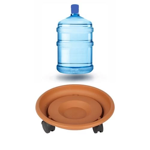 Modacar 4 Adet 29 Cm Çap Tekerlekli Damacana Ve Tüp Altlığı Kahve 716873 Toptan Paket