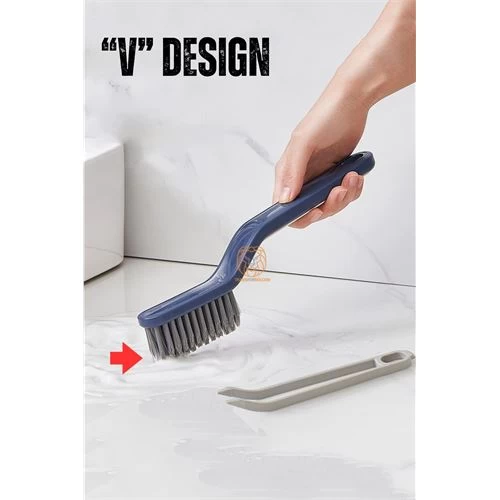 Modacar 4 Adet Derz Fırçası V Dizayn Banyo Mutfak Lavabo Fırçası 720807 Toptan Paket