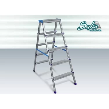 Seçkin Çift Çıkışlı Alüminyum Merdiven 6 + 6