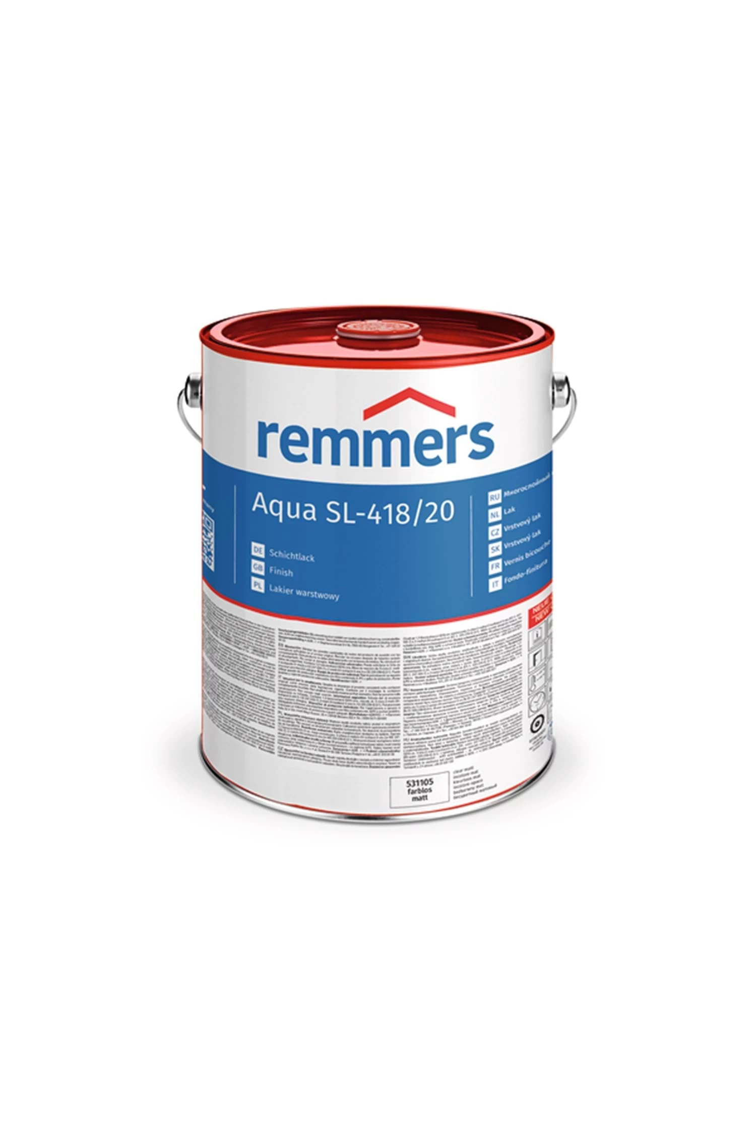 Remmers Aqua SL-418/30 Su Bazlı Akrilik İpek Mat Vernik 20 L