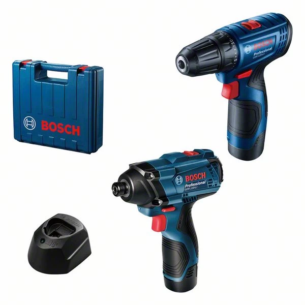 Bosch GSR 120-LI + GDR 120-LI 2 × 2,0 Ah Set