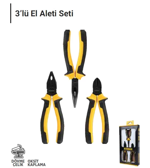 Rtk7001 Rtrmax 3 Parça El Aletleri Seti