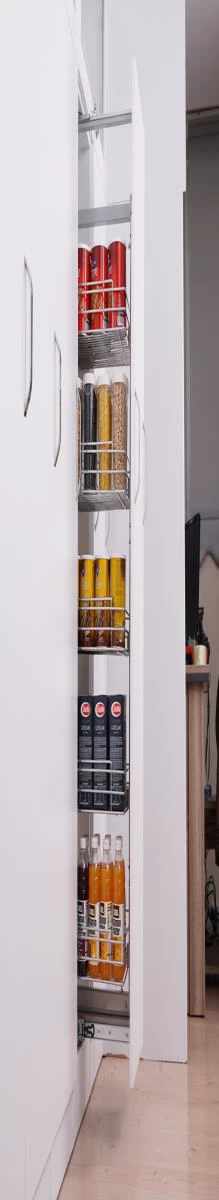 Huzur H 1125 Teleskopik Frenli Raylı Kiler 230 × 500 × 1250-1400 mm 30 Modül