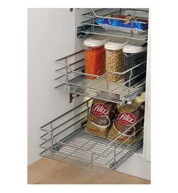 Huzur H 2402 Ekonomik Teleskopik Frenli Raylı Çekmece 305 × 450 × 130 mm 35 Modül