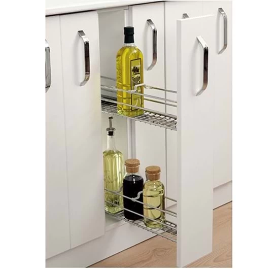 Huzur H 3105 Yandan Teleskopik Frenli Raylı Şişelik 245 × 470 × 470 mm 30 Modül