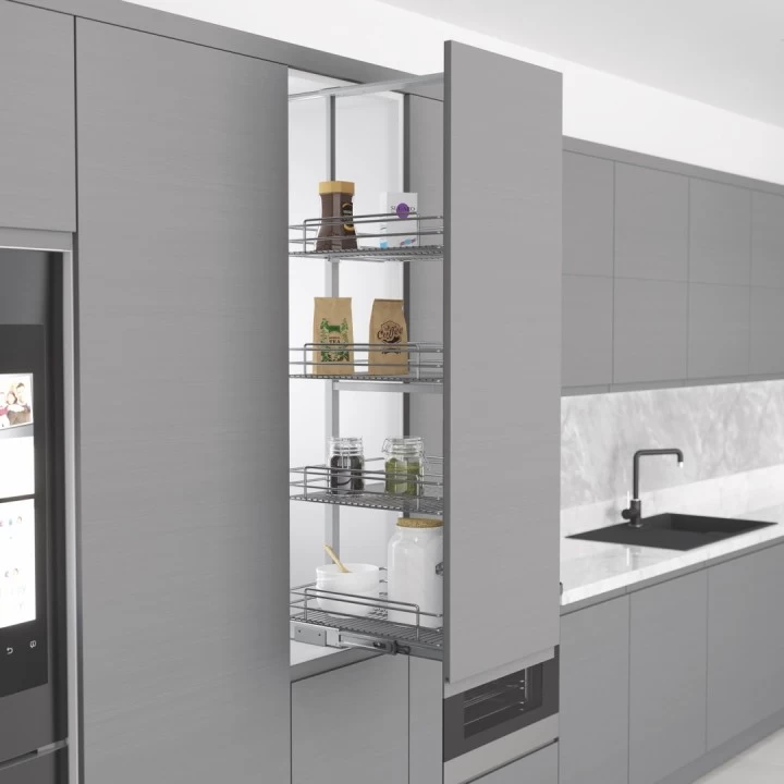 Starax S-1117-C Teleskobik Kiler 4 Sepet 110*125*50 Krom