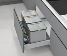 Starax S-2562-G Çekmece İçi Çöp Kovasi 800*415*305 Gri 90 Cm (Manuel) 48+3 Lt