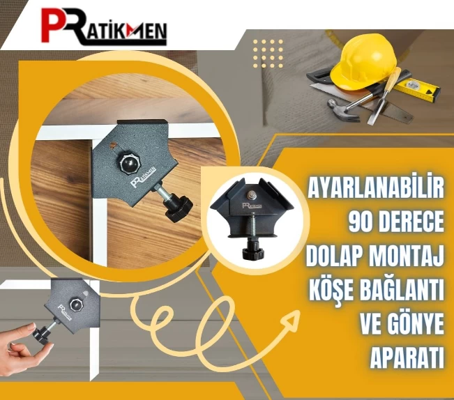 Pratikmen Ayarlanabilir Köşe Bağlantı Aparatı