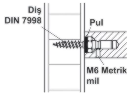 Häfele 909.03.920 Çekme Kapı Kolu Bağlantı Elemanı Gizli Tek Taraflı 40 × 62 mm