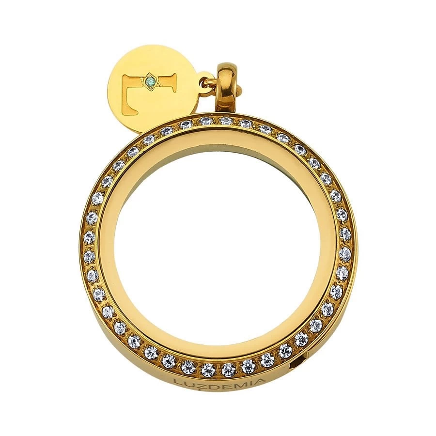 Swarovski Zirconia - Luzyo - Gold - 30 Mm