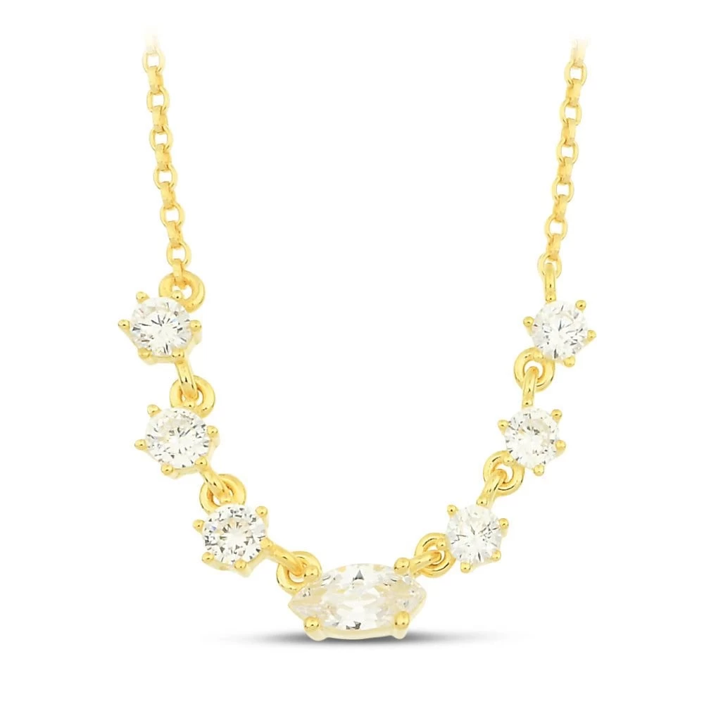 Marquise Necklace 925 - Gold