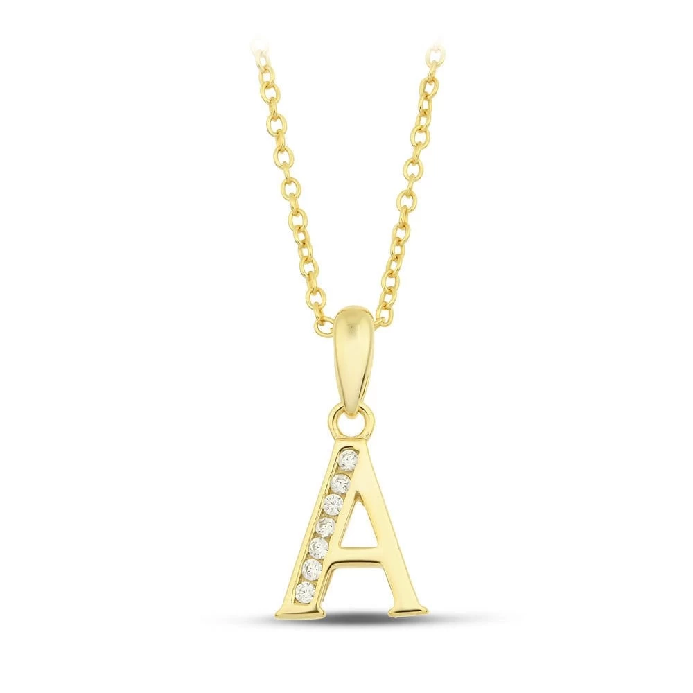 Initial Necklace - A - 925