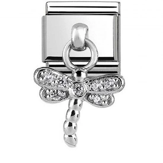 Nomination 331800/13 Classic Silvershine Dragonfly Charm