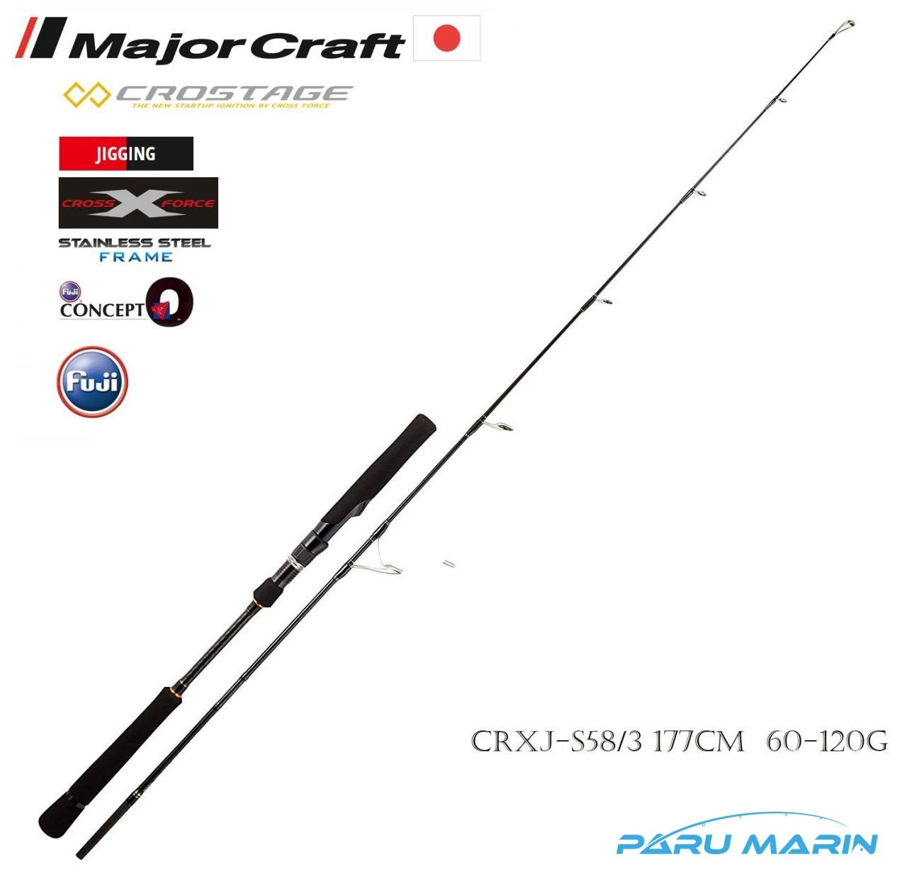 Major Craft New Crostage Crxj-s58/3 Jigging Kamış 177cm 60-120gr.