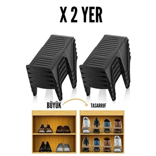 Modacar 40 Adet Ayakkabı Rampası Yer Tasarruf Organizeri Mehle 718561 Toptan Paket
