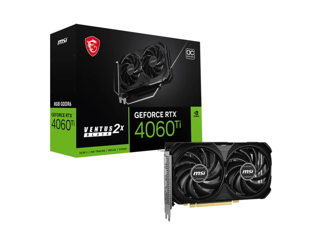 Msi Rtx 4060 Ti 8g Ventus 2x Black E1 Oc
