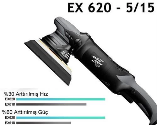 Shine Mate Ex620 5/15 Orbital Deluxe Polisaj Makinesi 125mm